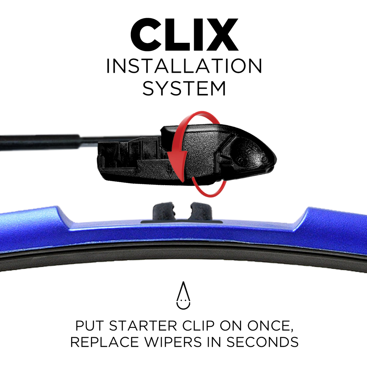Clix Wipers ClixWipers 28in and 28in Windshield Wiper Blade Set