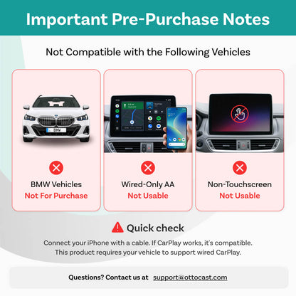 Ottocast Cabin Care Wireless CarPlay Adapter