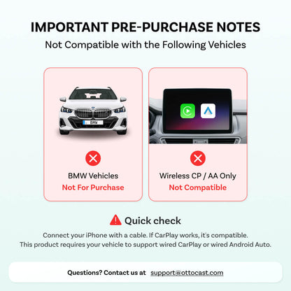 Ottocast U2Air Edge Wireless CarPlay/Android Auto Adapter