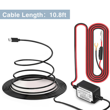 CARPURIDE Type-C 12V - 24V to 5V/2A Max Car Charger Cable kit