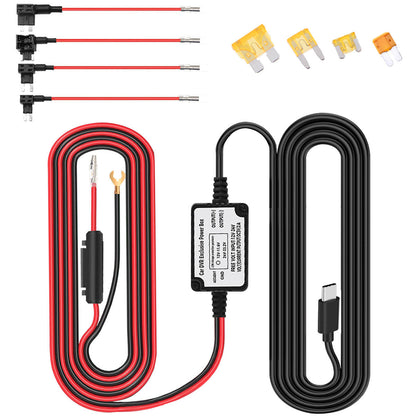 CARPURIDE Type-C 12V - 24V to 5V/2A Max Car Charger Cable kit