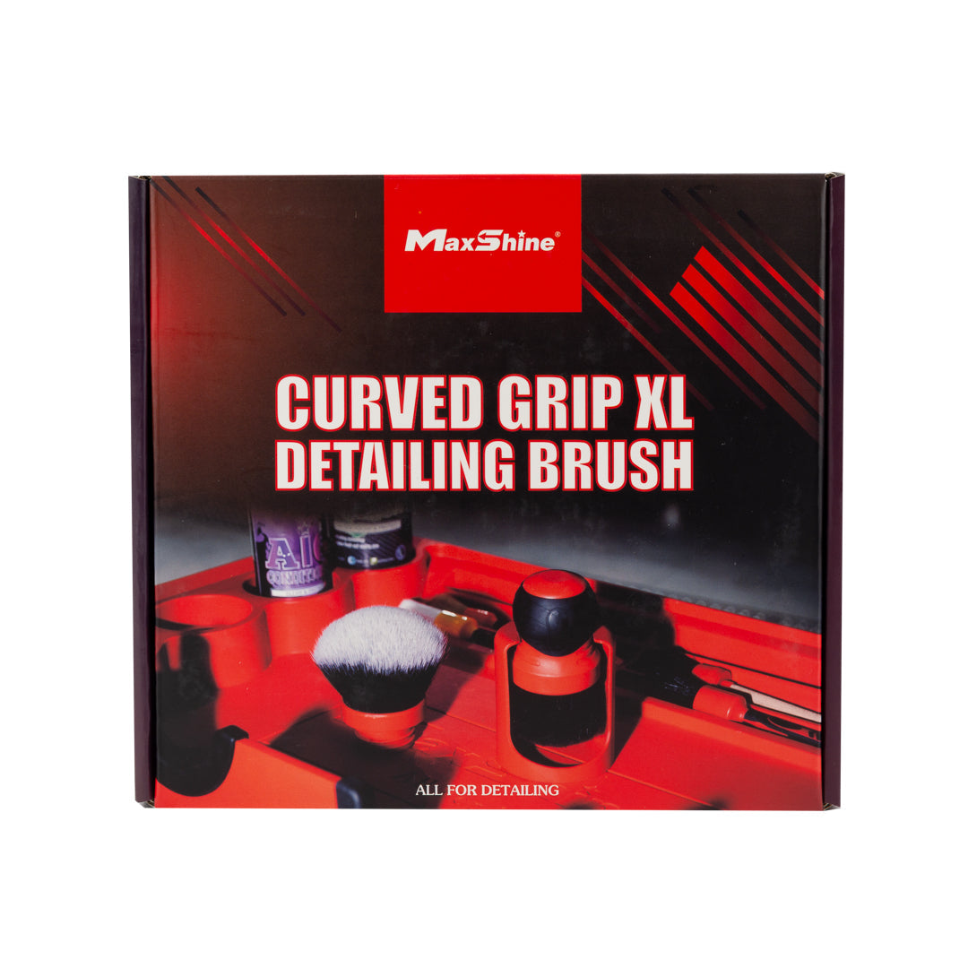 MaxShine Curved Grip Extra Large Brush - Ultra Soft & Mixed Bristle