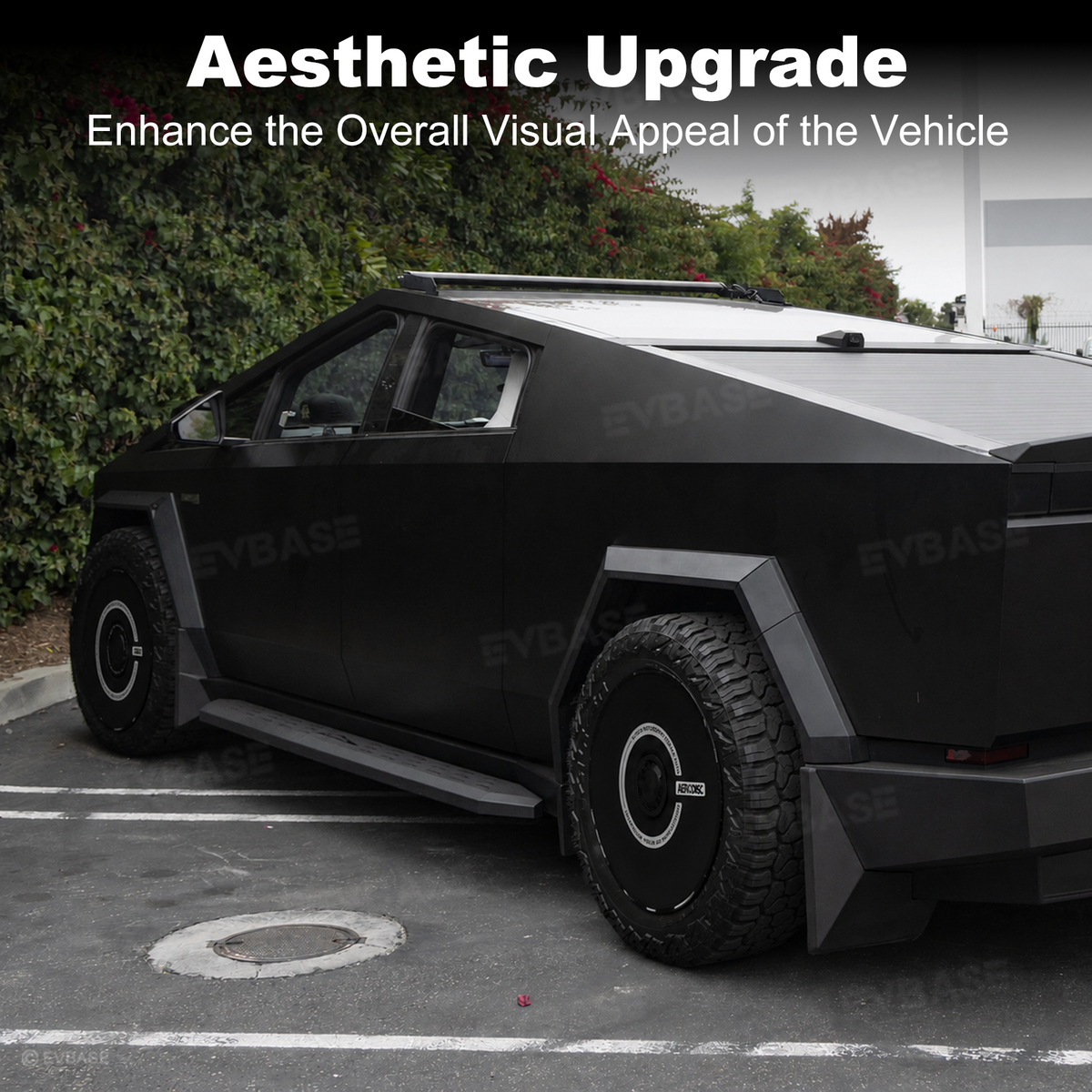 EVBASE Cybertruck Aero Wheel Covers 18/20 Inch Wheels Hubcaps for Tesla