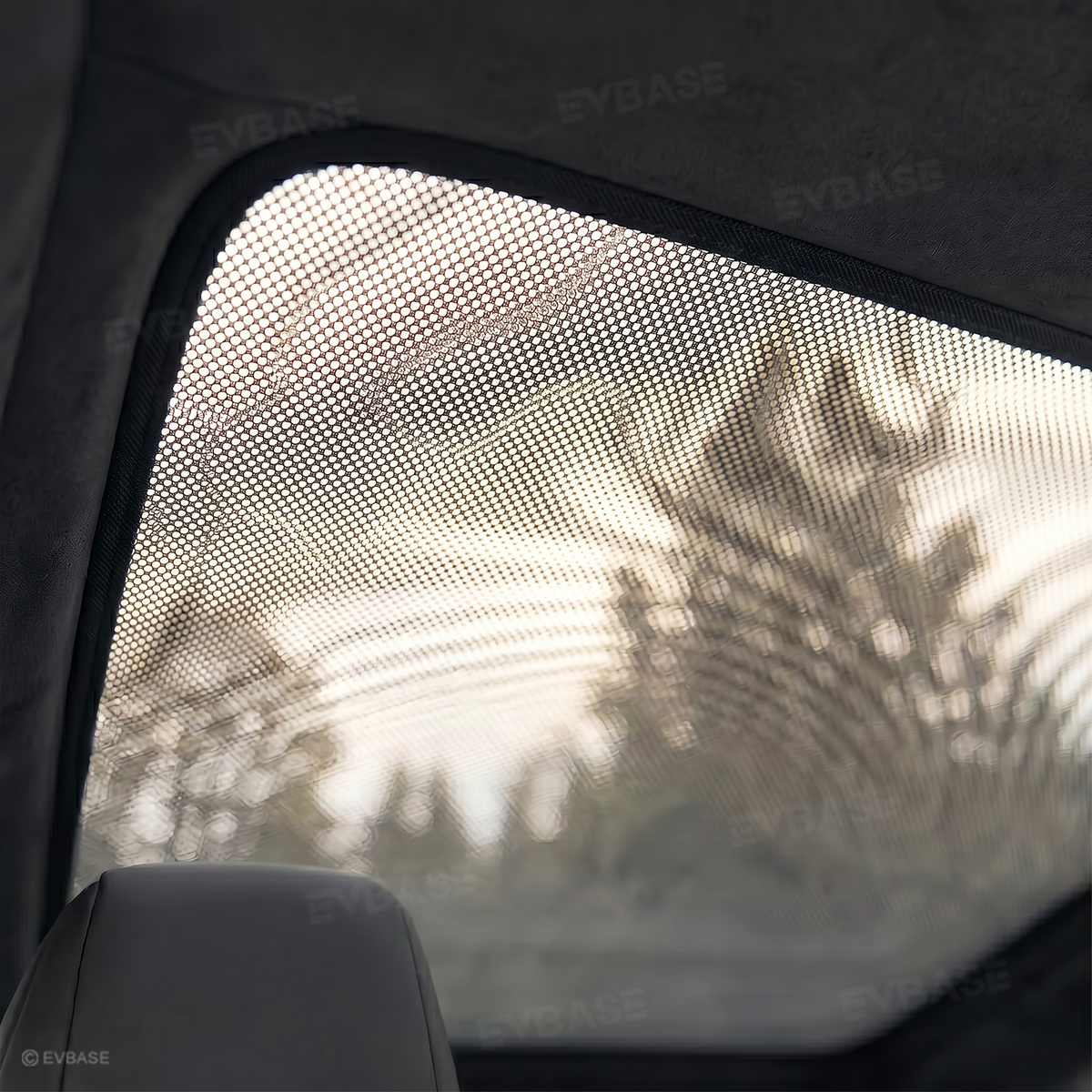 EVBASE Cybertruck Glass Roof Sunshade OEM-Style Roof Shade Heat Insulation UV Protection Skylight Shade