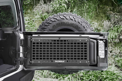 TACMOLLE Tailgate Storage Box with Concealed Table for Jeep Wrangler JK JL 2007–2025