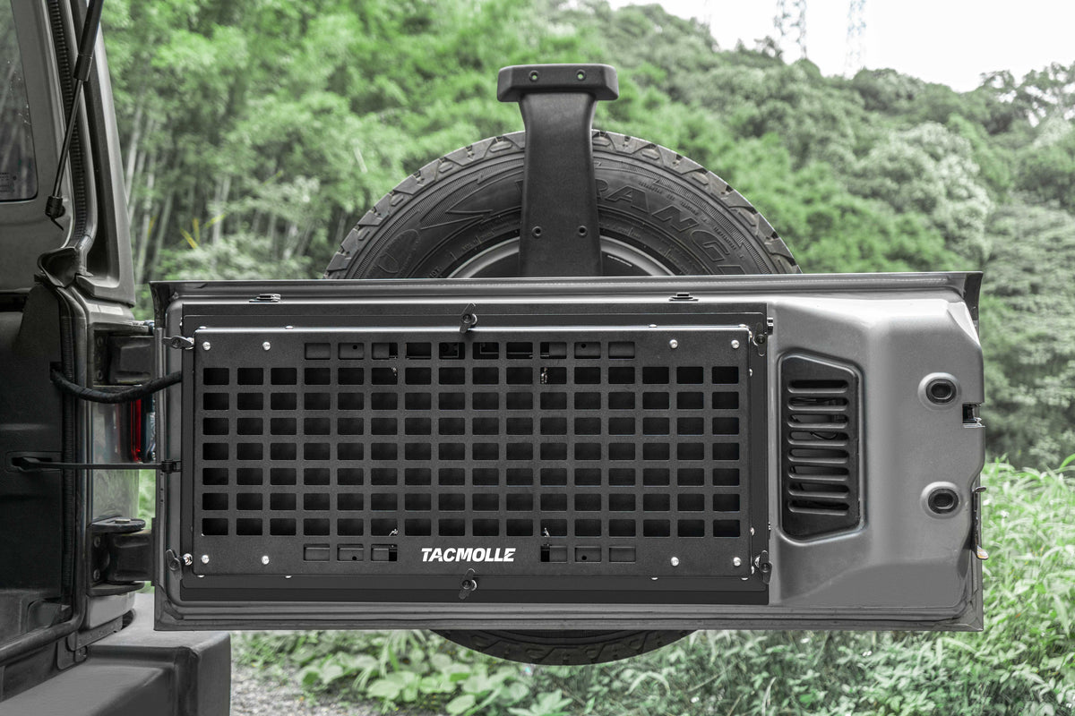 TACMOLLE Tailgate Storage Box with Concealed Table for Jeep Wrangler JK JL 2007–2025