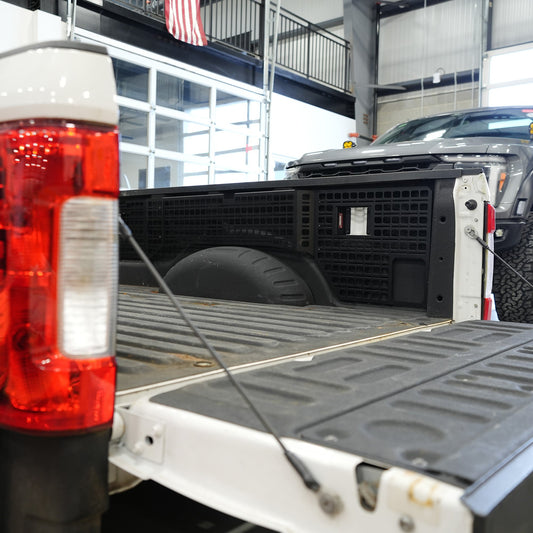 BuiltRight Industries Bedside Rack MOLLE Panel System 8ft Bed | Ford F-250, F-350, F-450 (2017-2026)