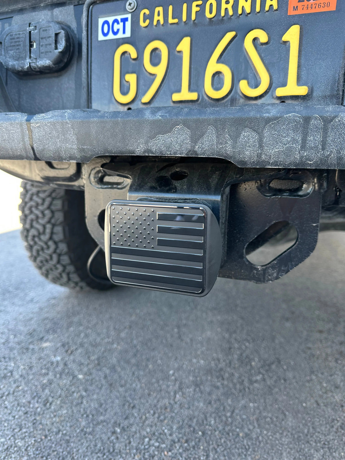 Tacoma Lifestyle American Flag Hitch Cover
