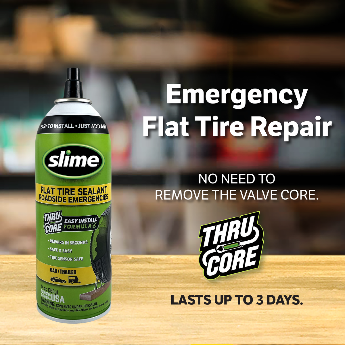 Slime Emergency Tire Sealant - 14 oz