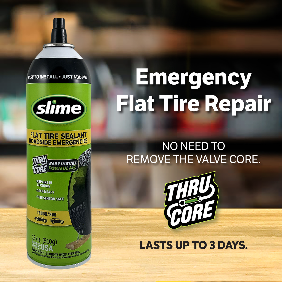 Slime Emergency Tire Sealant - 18 oz