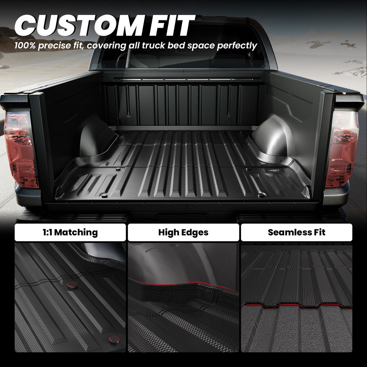 LASFIT Fit for 2007-2021 Toyota Tundra Truck Bed Mat or Tailgate Mat