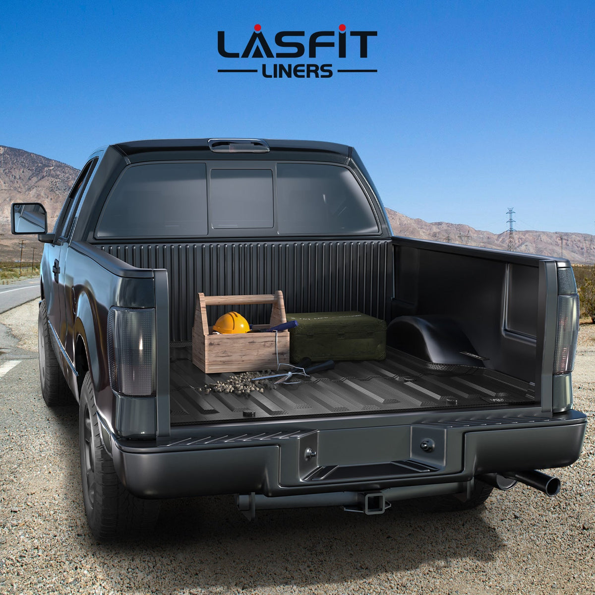 LASFIT Fit for 2004-2014 Ford F-150 5.5' Bed Heavy Duty Truck Bed Mats, Not Fit Drop-in liners