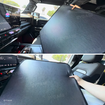 EVBASE Glass Roof Sunshade for Hummer EV Ice Crystal Sun Shield Foldable Sunroof Shade