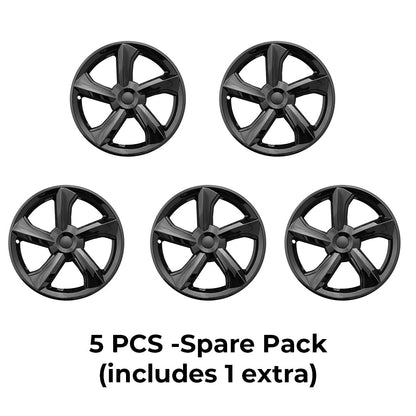Yeslak 2025+ Tesla Model Y Juniper 19’’ Crossflow Wheel Cover Replacement | OEM-Style Black Rim Protectors
