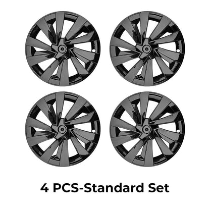 Yeslak Tesla Model Y Juniper 19" Crossflow Wheel Covers | Helix Style ABS Polymer Curb Rash Protectors (2025+)