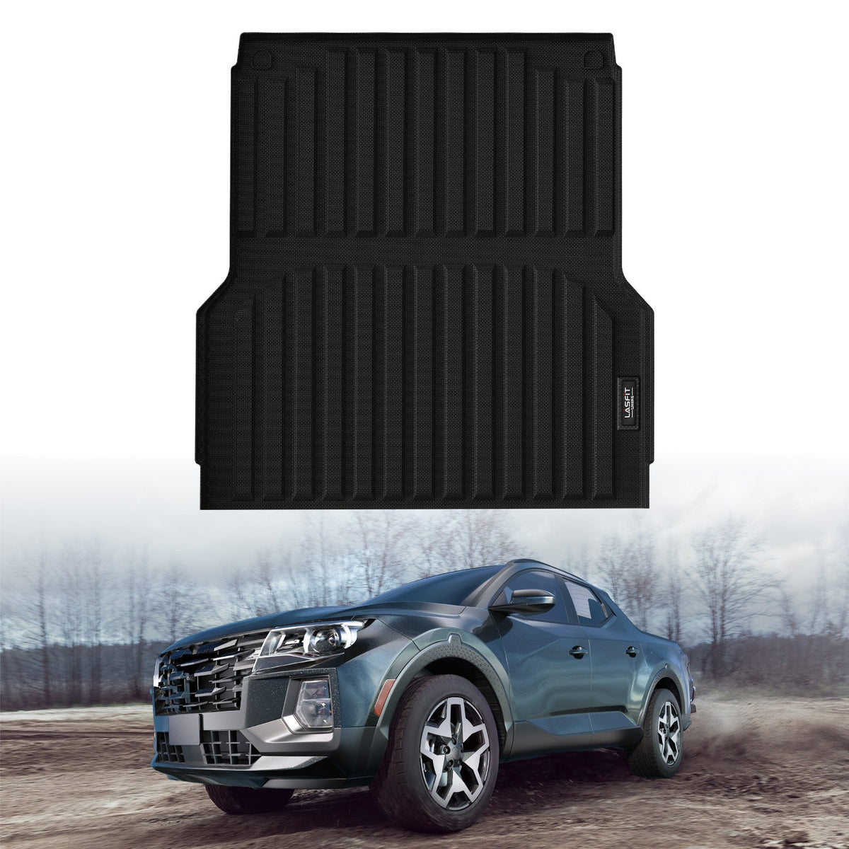 LASFIT Fit for 2022-2026 Hyundai Santa Cruz 4.3FT(52.1" ) Heavy Duty Custom Bed Mat