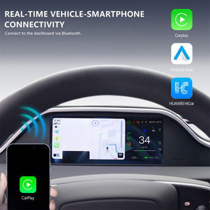 Yeslak Tesla Accessories Integrated 8.9" Dashboard Display Instrument Cluster with CarPlay for Tesla Model 3 Highland & Model