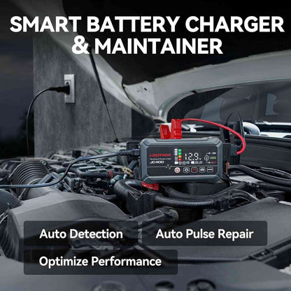 LOKITHOR JC400 9-in-1 CCA Jump Starter 2500A with Smart Charger & 6V/12V Battery Maintainer for 8.5L Gas / 6.5L Diesel