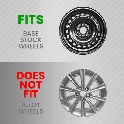BDK Hubcaps Wheel Covers for Cars Premium Silver Hubcaps 16" Wheel Rim Cover Replacement Snap On Hubcaps for Toyota Camry Corolla Style