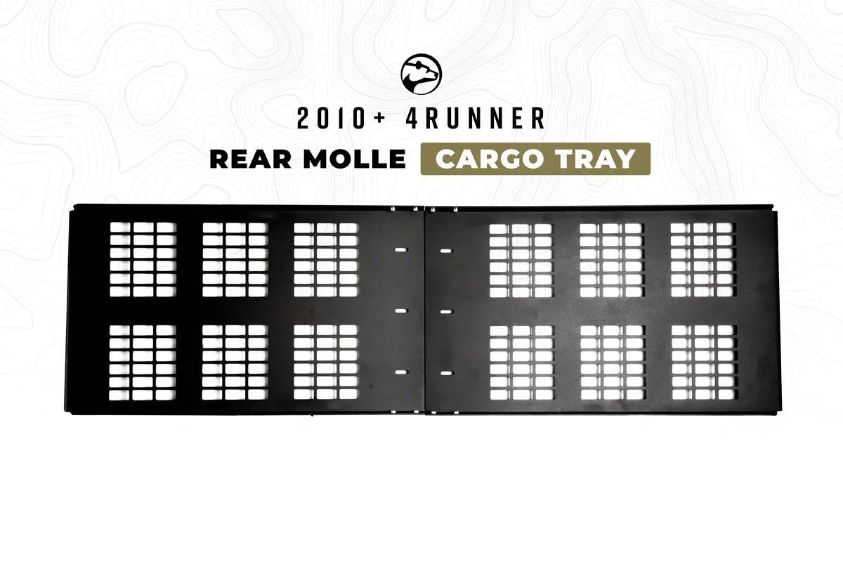Cali Raised LED Rear Molle Cargo Tray For 2010-2024 4Runner