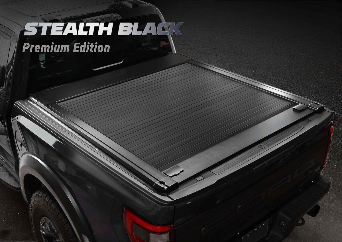 [Stealth Black] SYNETICUSA® MRB Retractable PRO Tonneau Cover