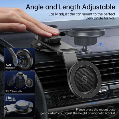 Syncwire Magnetic Phone Car Mount - Universal Dashboard Windshield Car Phone Holder
