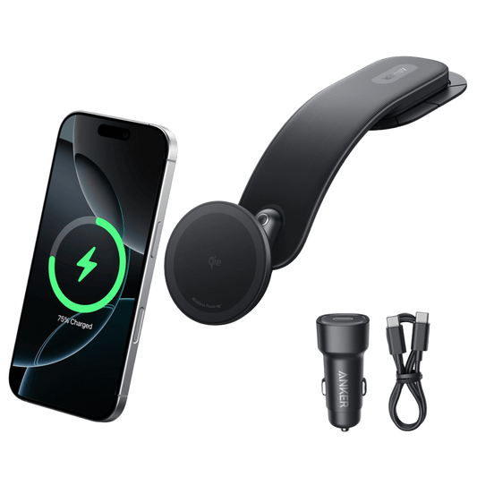 Anker Nano Qi2 15W Wireless Car Charger with Detachable Pad