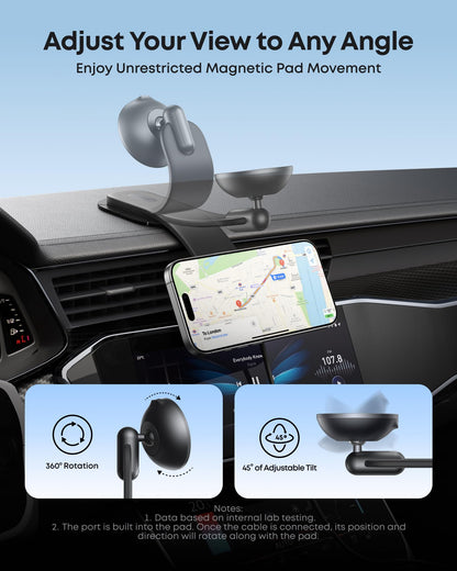 Anker Nano Qi2 15W Wireless Car Charger with Detachable Pad - image 5