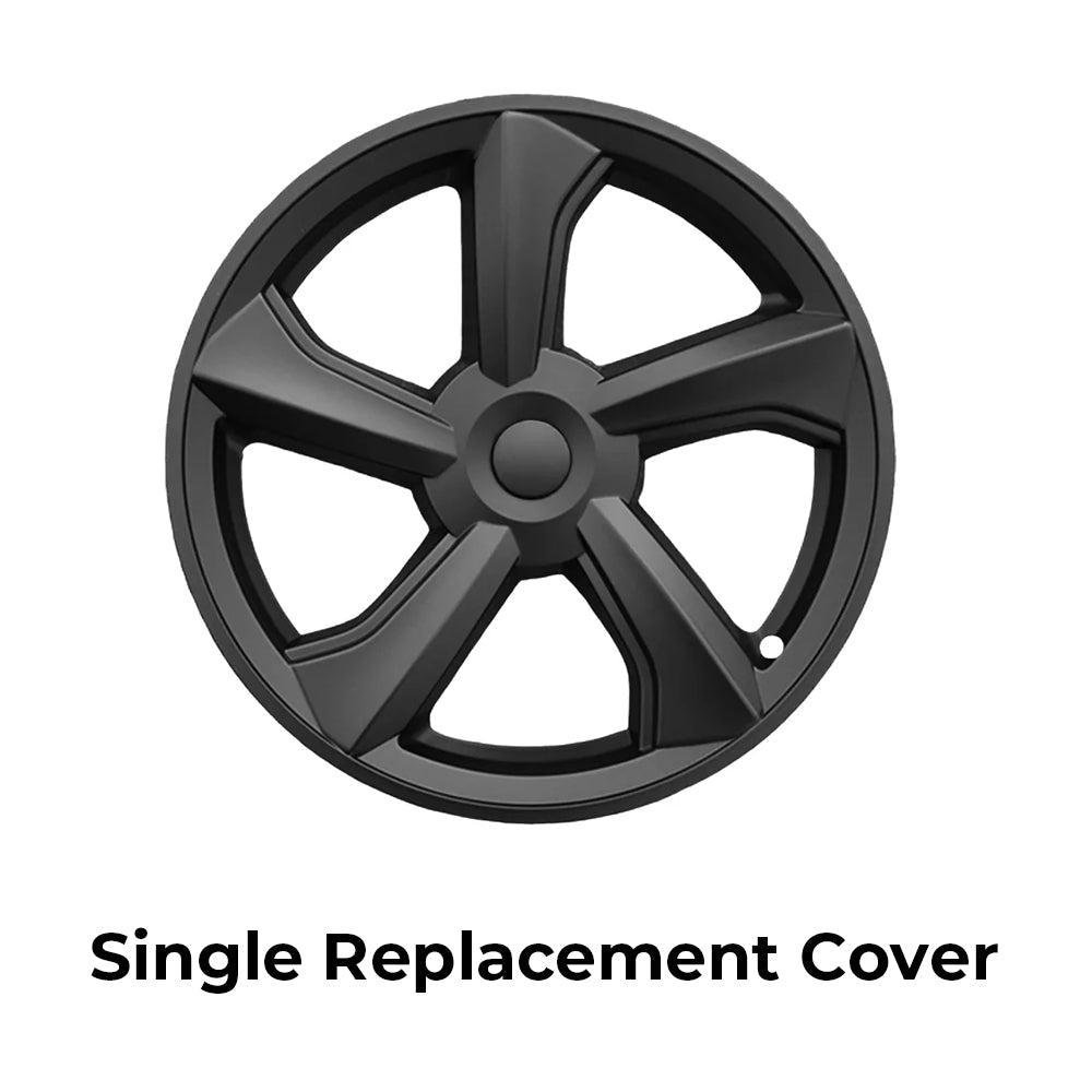 Yeslak 2025+ Tesla Model Y Juniper 19’’ Crossflow Wheel Cover Replacement | OEM-Style Black Rim Protectors