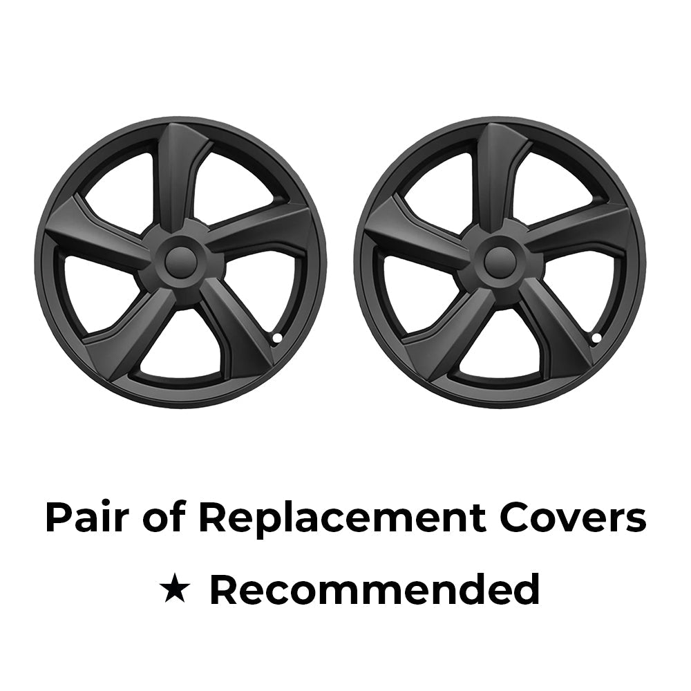Yeslak 2025+ Tesla Model Y Juniper 19’’ Crossflow Wheel Cover Replacement | OEM-Style Black Rim Protectors