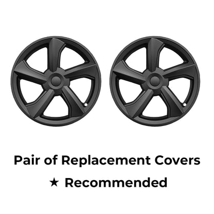 Yeslak 2025+ Tesla Model Y Juniper 19’’ Crossflow Wheel Cover Replacement | OEM-Style Black Rim Protectors