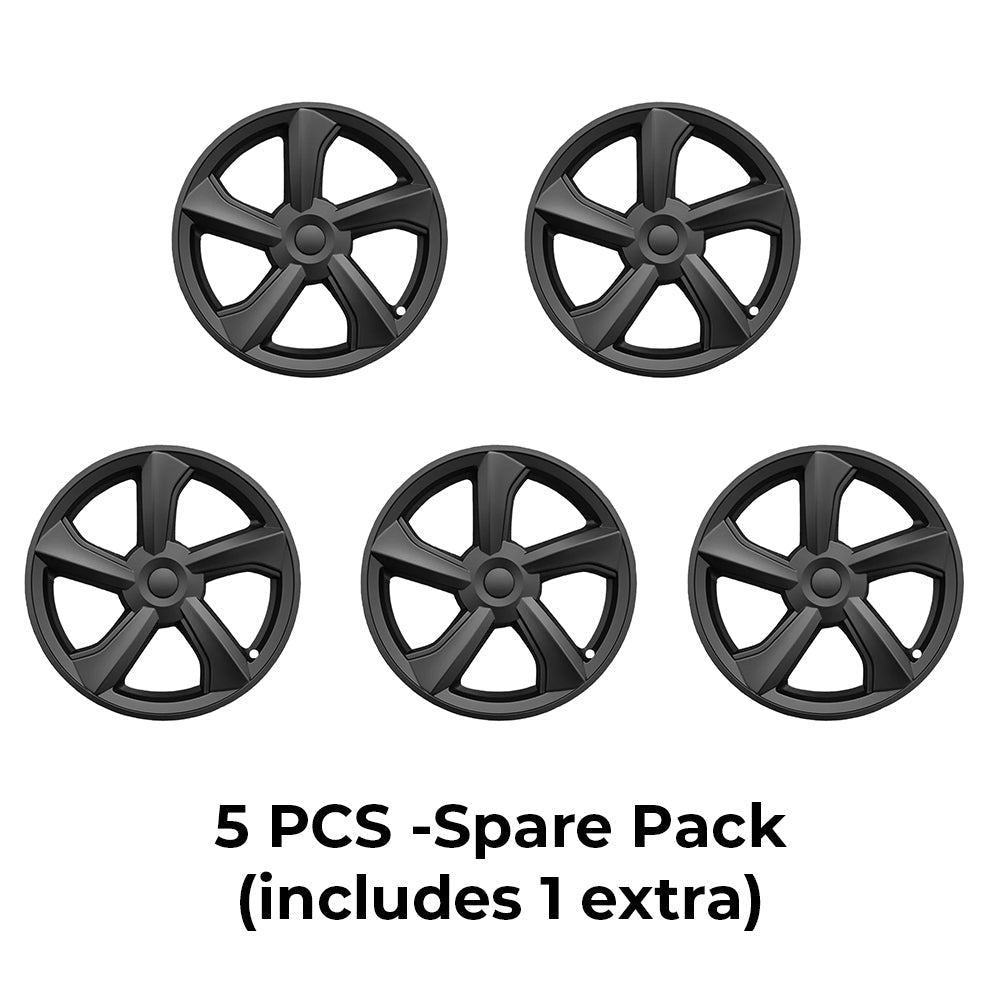 Yeslak 2025+ Tesla Model Y Juniper 19’’ Crossflow Wheel Cover Replacement | OEM-Style Black Rim Protectors