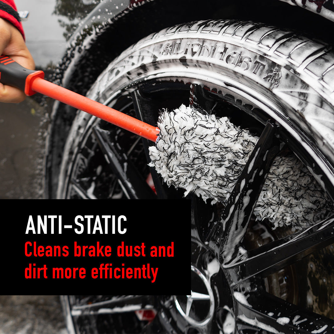 MaxShine Microfiber Soft Wheel Brush with Replaceable Cover