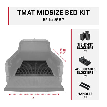 Tmat Truck Bed Organizer Slide Out Mat | Ford Ranger Short Bed