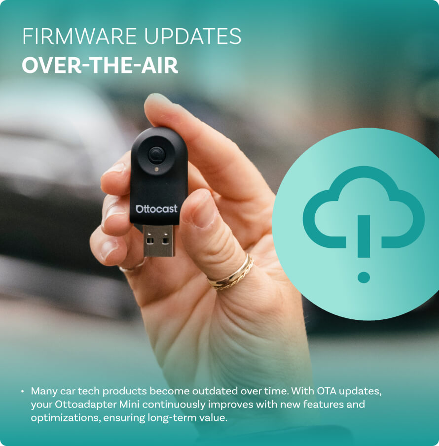 Ottocast Mini Wireless CarPlay/Android Auto Adapter