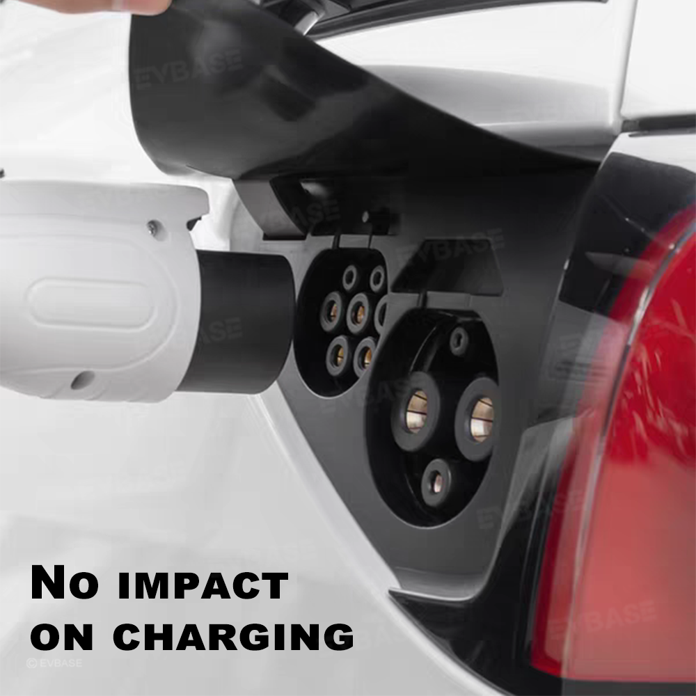 EVBASE Model Y/3 Liquid Silicone Charging Port Waterproof Cover for Tesla All-Weather Outdoor Charging Protection