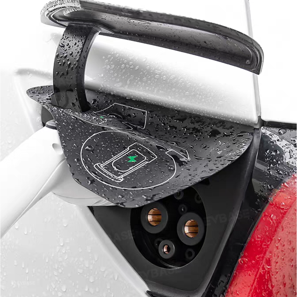 EVBASE Model Y/3 Liquid Silicone Charging Port Waterproof Cover for Tesla All-Weather Outdoor Charging Protection