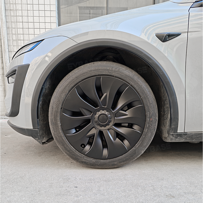 EVBASE Model Y Juniper Aero-Style Wheel Covers for Tesla 19" Wheels Matte Hubcaps