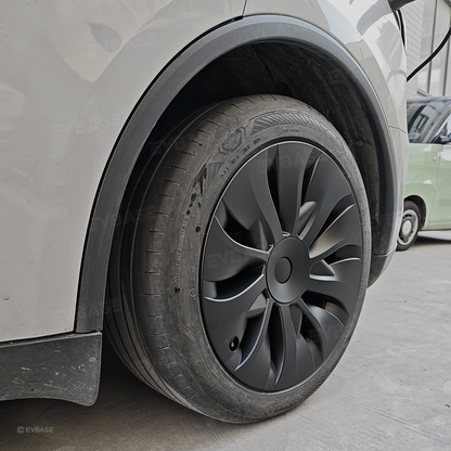 EVBASE Model Y Juniper Aero-Style Wheel Covers for Tesla 19" Wheels Matte Hubcaps