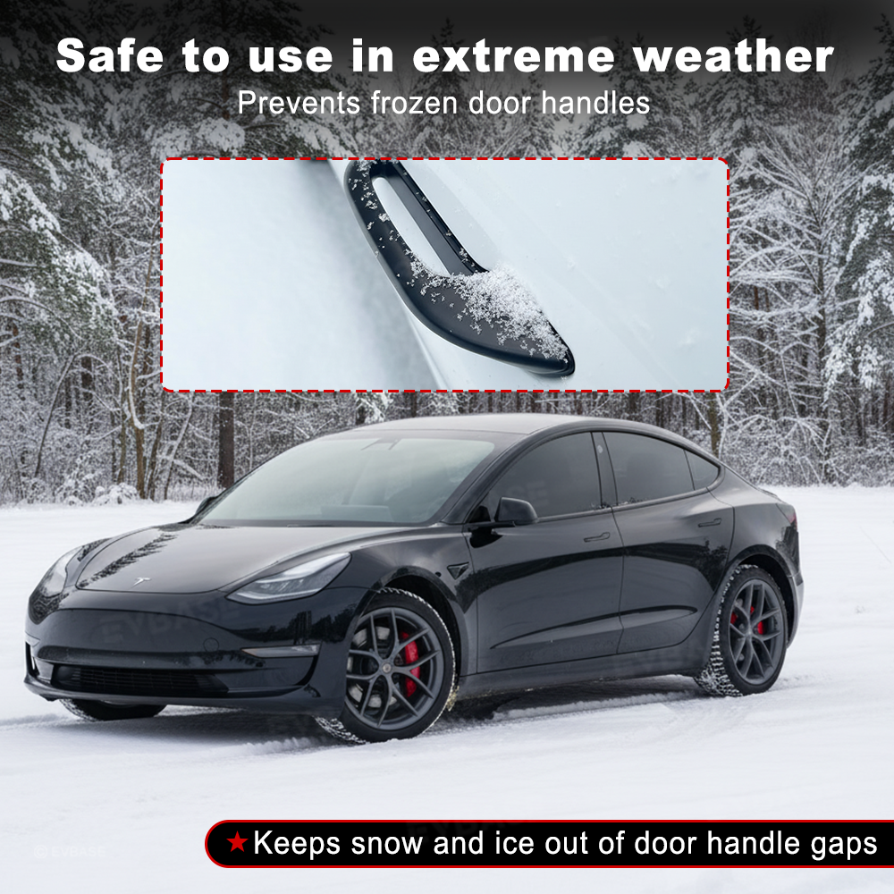 EVBASE Model Y Juniper Anti-Freeze Door Handle Protector Easy Door Opener for Model Y & Model 3/ 3 Highland