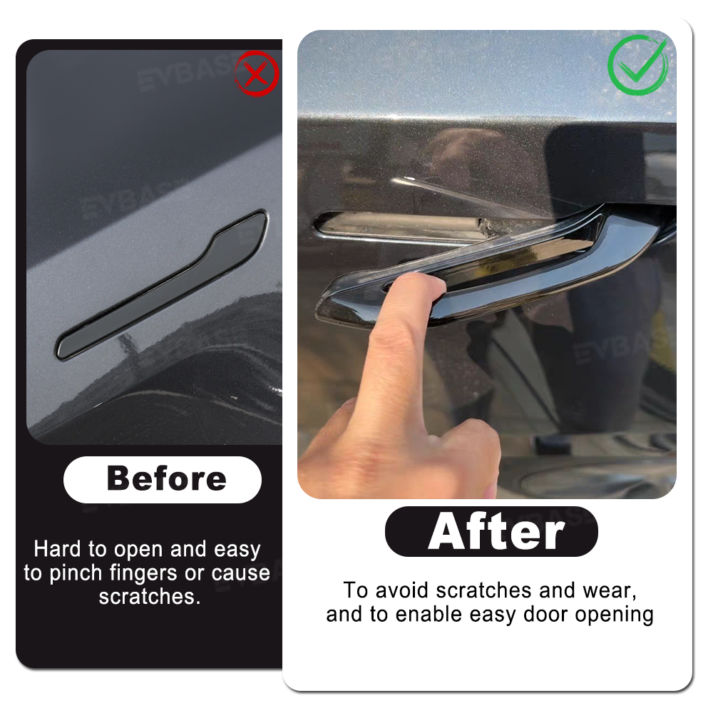 EVBASE Model Y Juniper Anti-Freeze Door Handle Protector Easy Door Opener for Model Y & Model 3/ 3 Highland