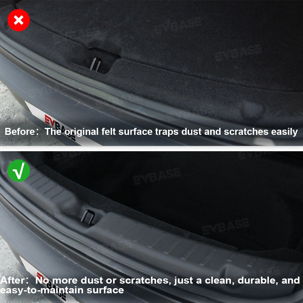EVBASE Model Y Juniper Standard Rear Trunk Sill Bumper Guard Protector Scratch-Resistant TPE Protection Cover