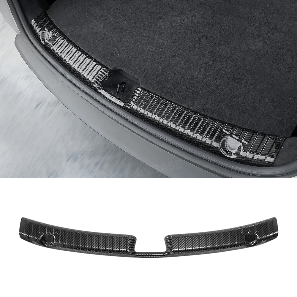 EVBASE Model Y Juniper Rear Trunk Sill Protector Stainless Steel Rear Bumper Guard