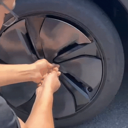 EVBASE Model Y Juniper 19 Inch Wheel Covers for Tesla Crossflow Wheels Spiral Style Aero Hubcaps 4PCS