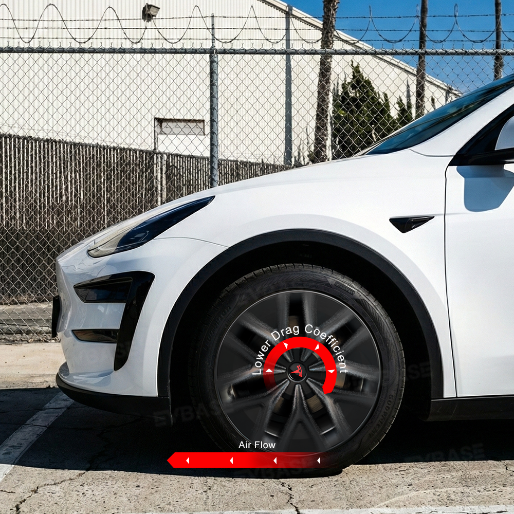 EVBASE Model Y/ Y Juniper 19 Inch Wheel Covers Performance-Inspired Wheels Hubcaps for Tesla