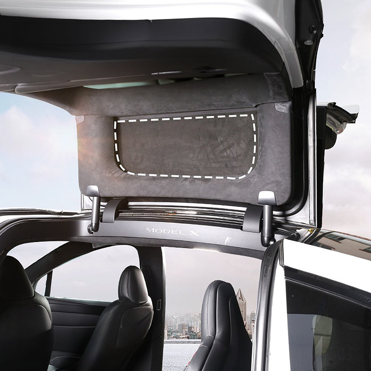 Yeslak 2016-2025+ Model X Windshield & Window Sunshade ( 6 pieces)