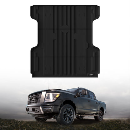 LASFIT Fit for 2017-2024 Nissan Titan 67.0 inches Heavy Duty Truck Bed Mats, Not Fit Drop-in liners, Not Fit Equipped Truck