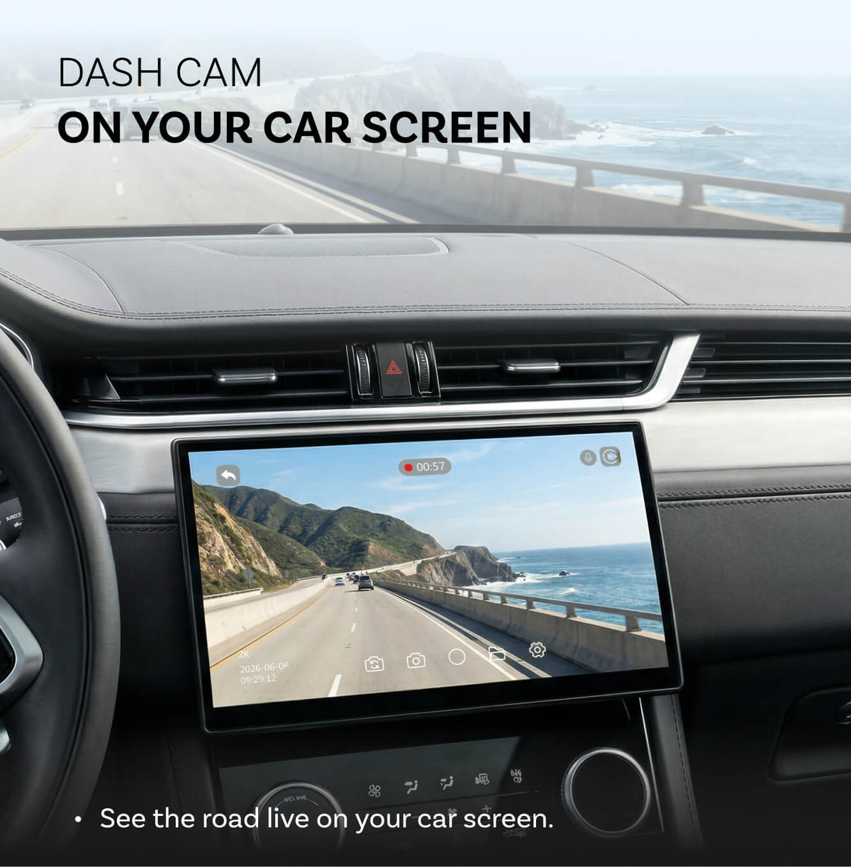 Ottocast OttoSafe Cam 2-in-1 Dash Cam & Wireless CarPlay Adapter