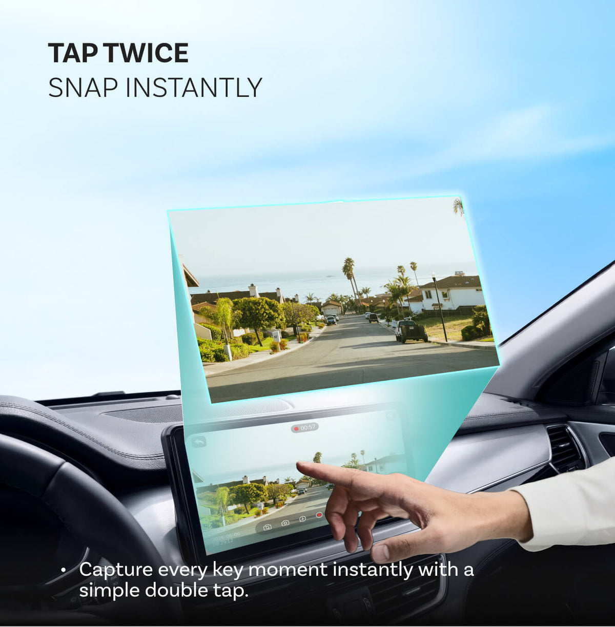 Ottocast OttoSafe Cam 2-in-1 Dash Cam & Wireless CarPlay Adapter