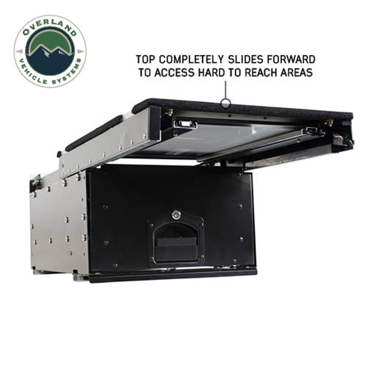 Overland Vehicle Systems Cargo Box W/Slide Out Drawer & Working Station